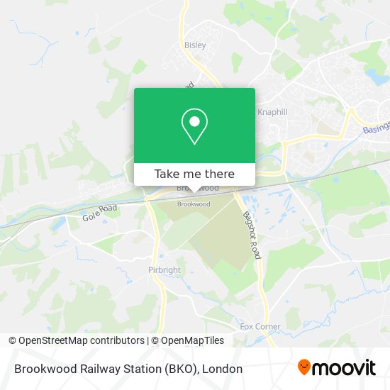 Brookwood Railway Station (BKO) map