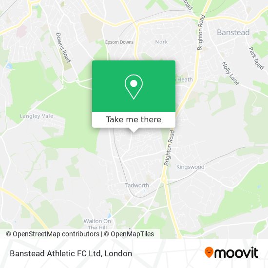 Banstead Athletic FC Ltd map