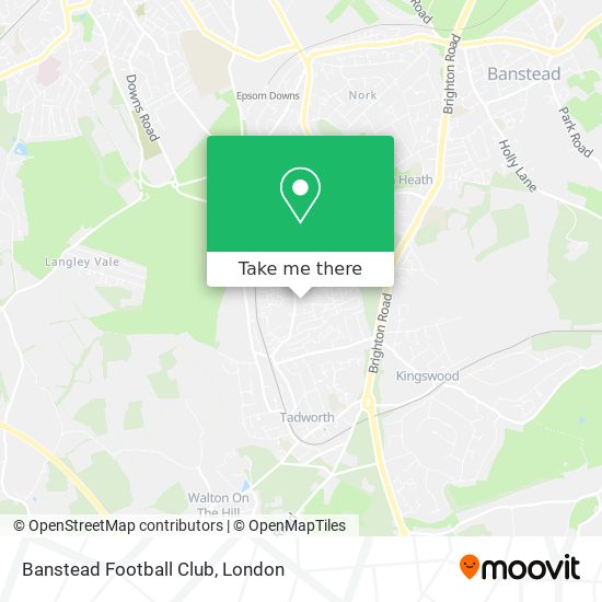 Banstead Football Club map
