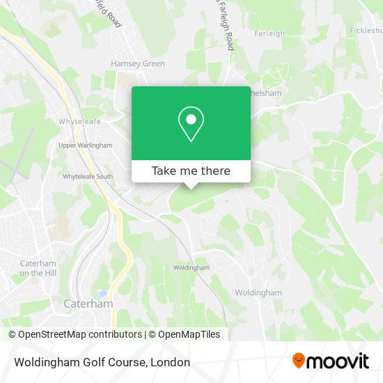 Woldingham Golf Course map