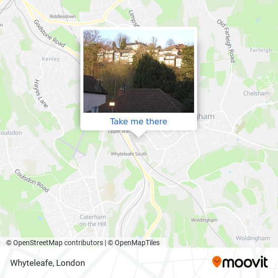 Whyteleafe map