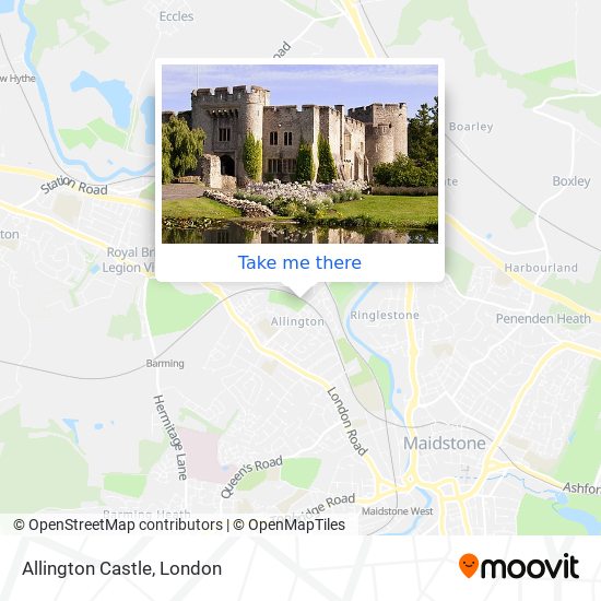 Allington Castle map