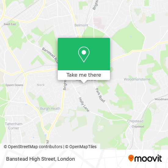 Banstead High Street map