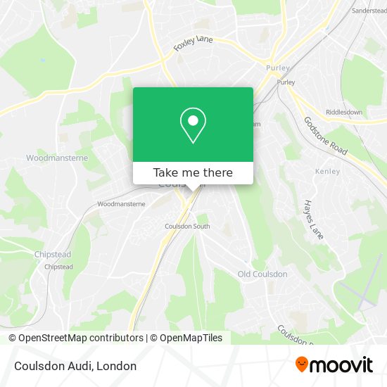 Coulsdon Audi map