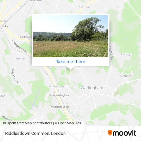 Riddlesdown Common map