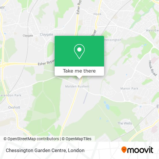 Chessington Garden Centre map