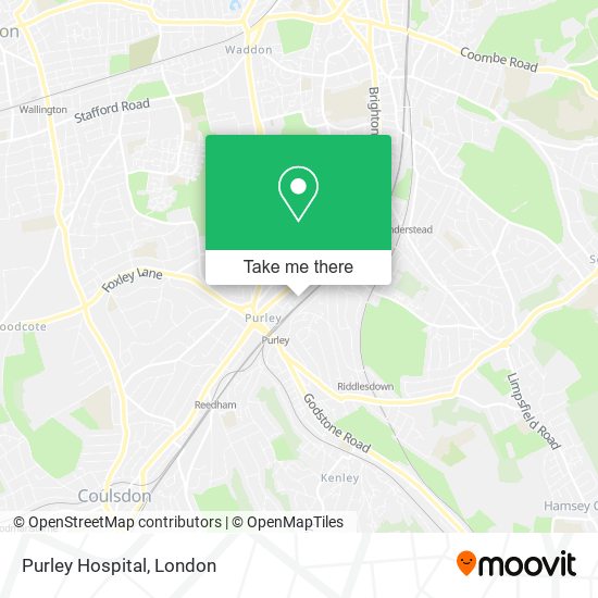 Purley Hospital map