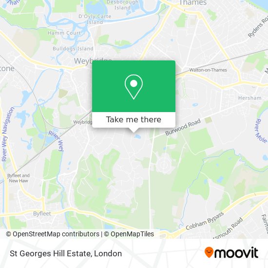 St Georges Hill Estate map