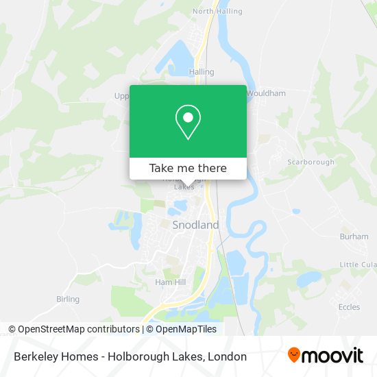 Berkeley Homes - Holborough Lakes map