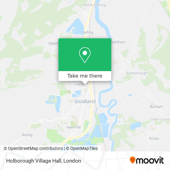 Holborough Village Hall map