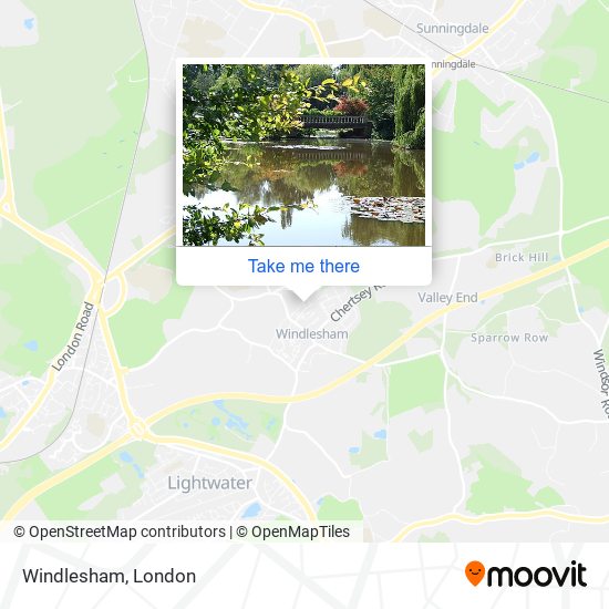 Windlesham map