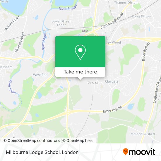 Milbourne Lodge School map