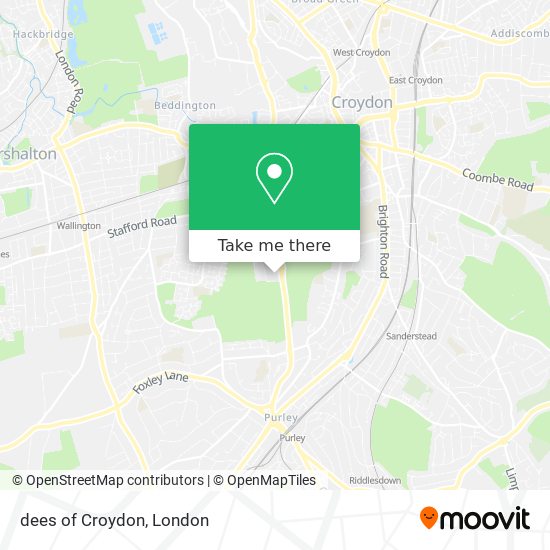 dees of Croydon map