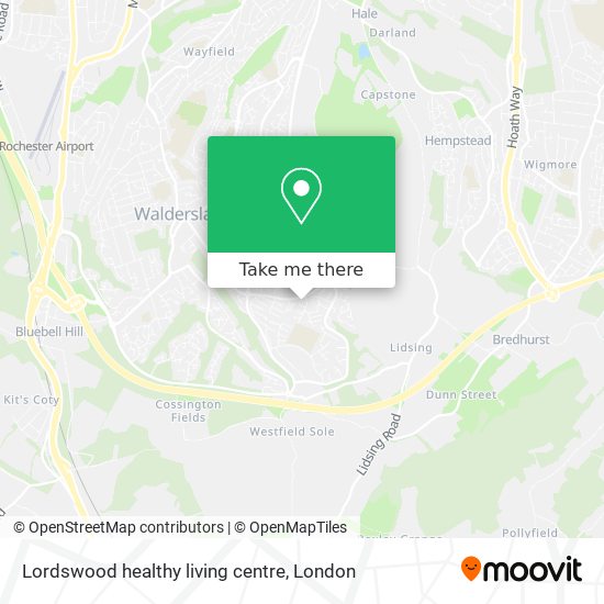 Lordswood healthy living centre map