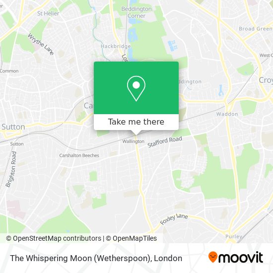 The Whispering Moon (Wetherspoon) map