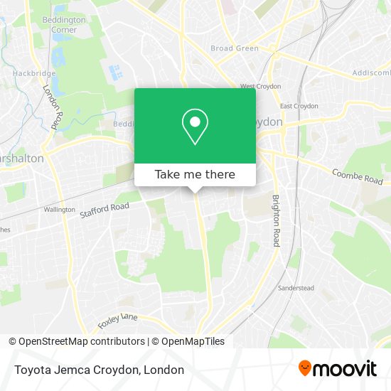 Toyota Jemca Croydon map