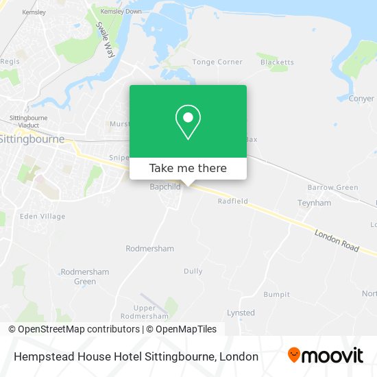 Hempstead House Hotel Sittingbourne map