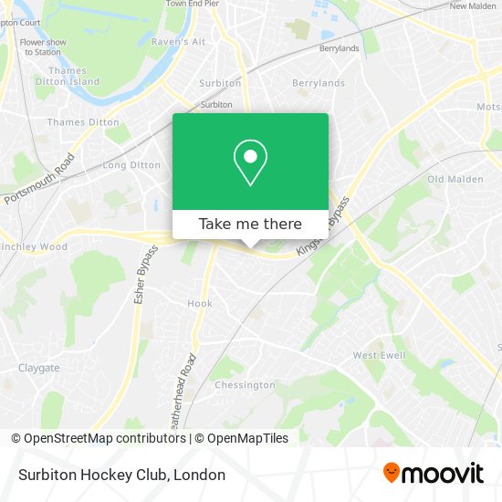 Surbiton Hockey Club map