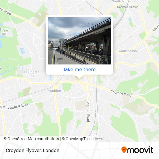 Croydon Flyover map