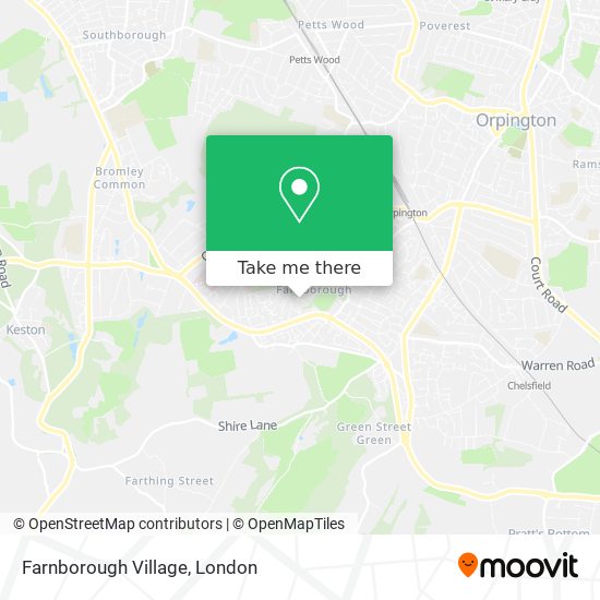 Farnborough Village map