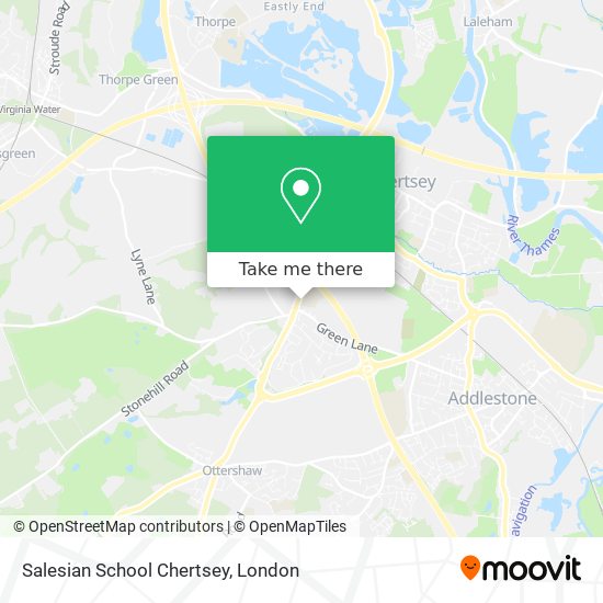Salesian School Chertsey map