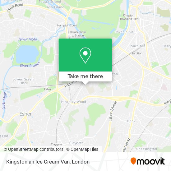Kingstonian Ice Cream Van map