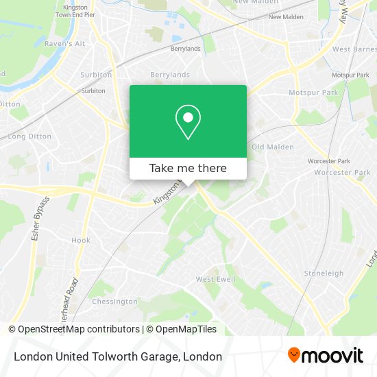 London United Tolworth Garage map