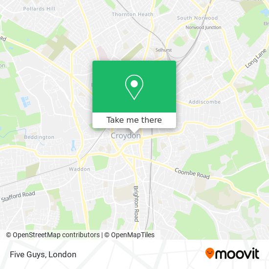 Five Guys map