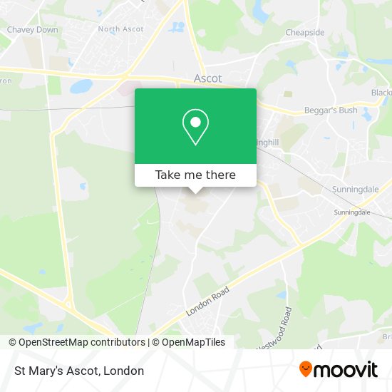 St Mary's Ascot map