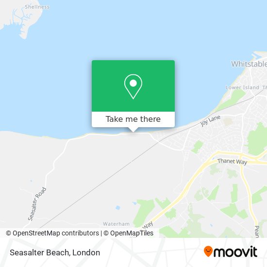 Seasalter Beach map