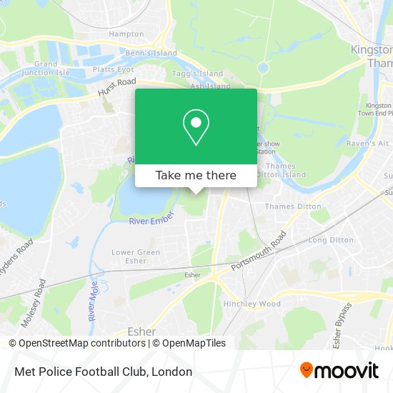 Met Police Football Club map