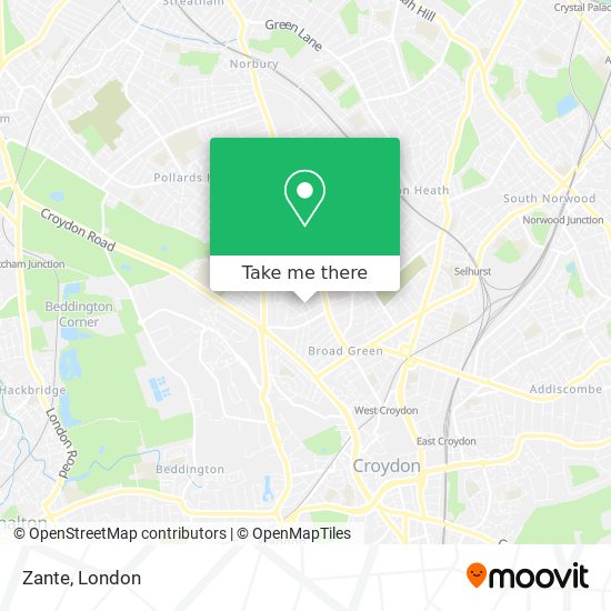 Zante map
