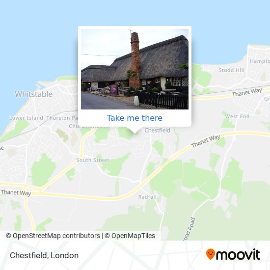 Chestfield map