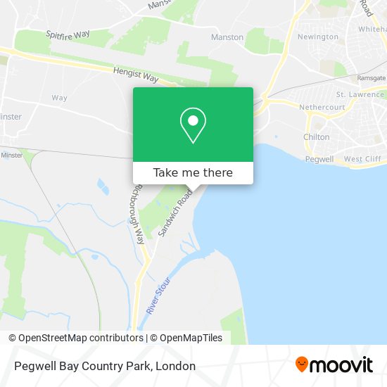Pegwell Bay Country Park map