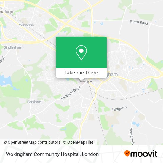 Wokingham Community Hospital map