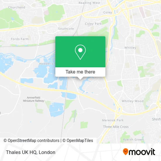 Thales UK HQ map