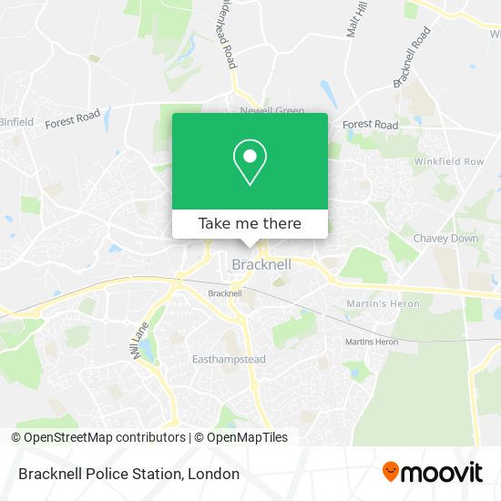 Bracknell Police Station map