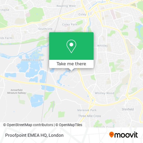 Proofpoint EMEA HQ map