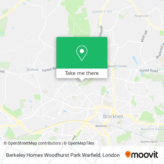 Berkeley Homes Woodhurst Park Warfield map