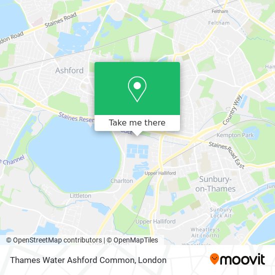 Thames Water Ashford Common map