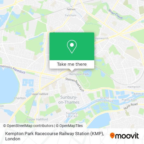 Kempton Park Racecourse Railway Station (KMP) map