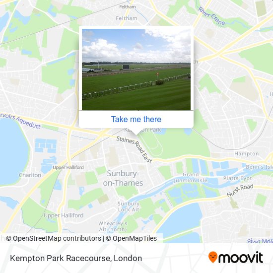 Kempton Park Racecourse map