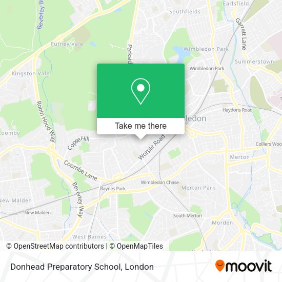 Donhead Preparatory School map