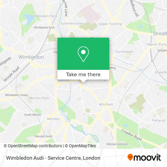 Wimbledon Audi - Service Centre map