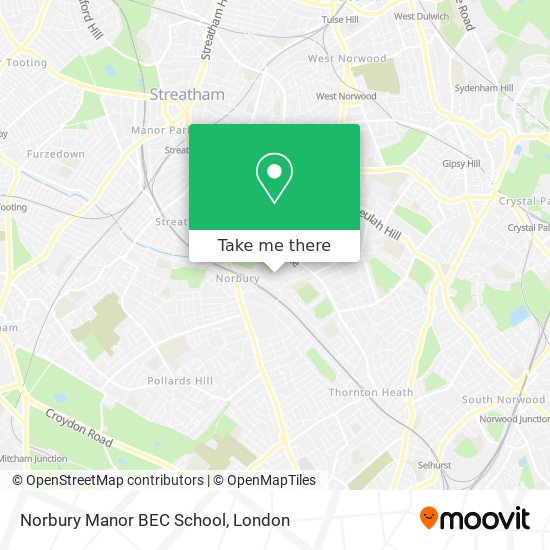 Norbury Manor BEC School map