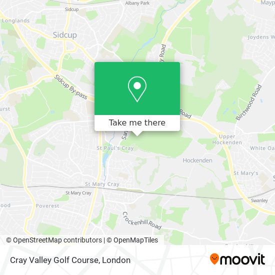 Cray Valley Golf Course map