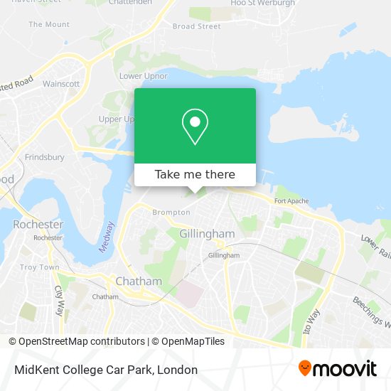 MidKent College Car Park map