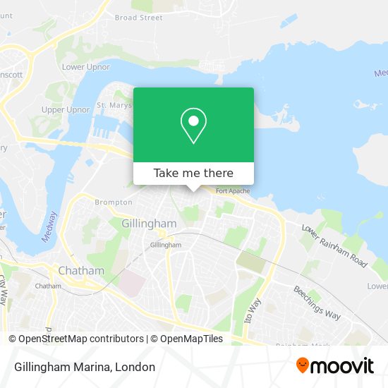 Gillingham Marina map