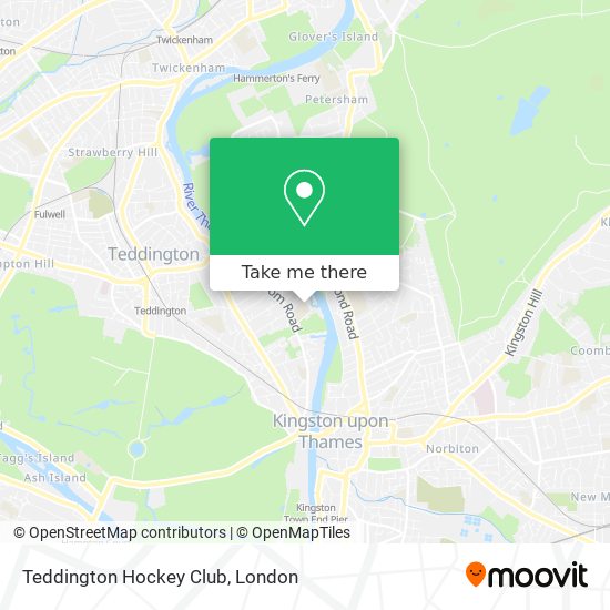 Teddington Hockey Club map