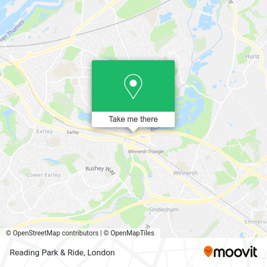 Map Of Woodley Reading How To Get To Reading Park & Ride In Woodley (Berks) By Train Or Bus?